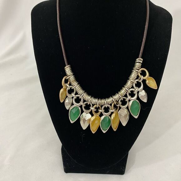 NWOT Reversible Jeweled Necklace - Picture 1 of 8